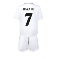 Fotbalové Dres Real Madrid Eden Hazard #7 Dětské Domácí 2022-23 Krátký Rukáv (+ trenýrky)